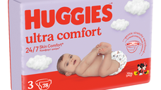 Scutece Ultra Comfort, Nr.3, 4-9kg, 78 bucati, Huggies