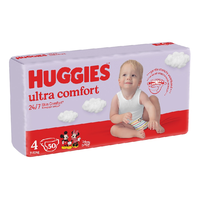 Scutece Ultra Comfort, Nr. 4, 7-18 kg, 50 bucati, Huggies - 1