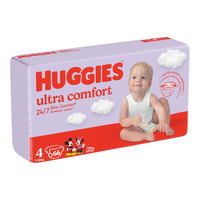 Scutece Ultra Comfort Nr.4, 7-18 kg, 66 bucati, Huggies - 1