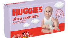 Scutece Ultra Comfort Nr.4, 7-18 kg, 66 bucati, Huggies