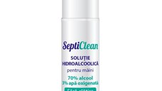 SeptiClean Solutie hidroalcoolica cu apă oxigenata pentru maini, 100 ml