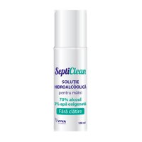 SeptiClean Solutie hidroalcoolica cu apă oxigenata pentru maini, 100 ml - 1