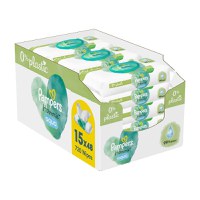 Servetele umede Harmonie Aqua, 15 pachete x 48 bucati, Pampers - 1