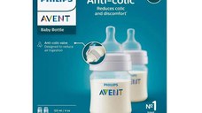 Set 2 Biberoane anticolici, 0 luni+, 125 ml, Philips Avent