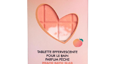 Tableta efervescenta pentru baie, cu parfum de piersica, 200g, Inuwet