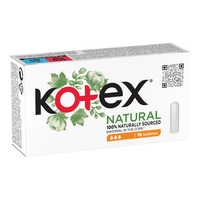 Tampoane interne Natural Normal, 16 bucati, Kotex - 1