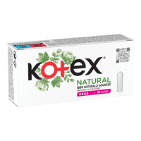 Tampoane interne Natural Super, 16 bucati, Kotex - 1