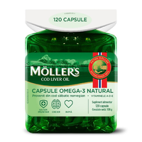 Ulei de ficat de cod, 120 capsule, Moller's - 1