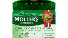 Ulei de ficat de cod, 120 capsule, Moller's