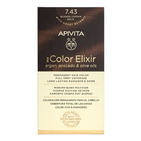 Vopsea de par My Color Elixir, Blonde Copper Gold N7.43, 155 ml, Apivita - 1