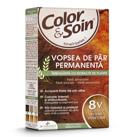 Vopsea de par nuanta 8V blond venetian, Color&Soin - 1