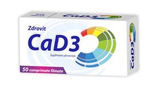 Zdrovit Calciu + D3, 50 comprimate