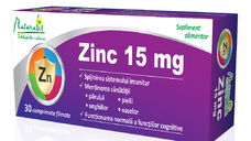 Zinc 15mg, 30 comprimate, Naturalis