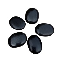 Piatra terapeutica worry stone obsidian 30-40mm - 2