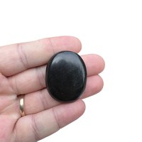 Piatra terapeutica worry stone obsidian 30-40mm - 3