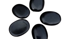 Piatra terapeutica worry stone obsidian 30-40mm