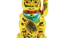 Pisica norocoasa maneki neko aurie 11cm