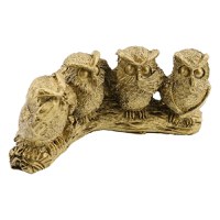 Statueta feng shui din rasina cu cele 4 bufnite intelepte 125cm - 2