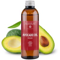 Ulei vegetal de avocado bio crud ecocert cosmos mayam 100ml - 2