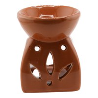 Vas aromaterapie din ceramica model petale portocaliu - 75cm - 1