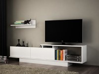 Ansamblu Comoda TV Asos Alb - 1