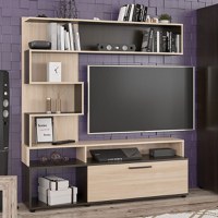 Ansamblu Comoda TV Jasper Wenge 151.5x37.5x169.5 cm - 2