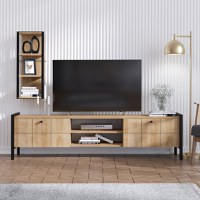 Ansamblu Comoda TV Paola Oak-Negru - 1