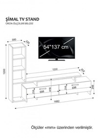 Ansamblu Comoda TV Şimal Alb-Cordoba - 5