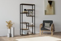 Biblioteca Emina Walnut-Negru - 1