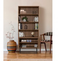 Biblioteca Rea Walnut-Negru - 2