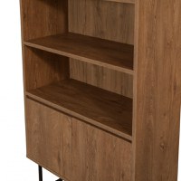 Biblioteca Rea Walnut-Negru - 5