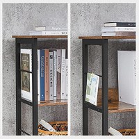 Biblioteca, Vasagle, Negru , 120x33x80 cm - 6