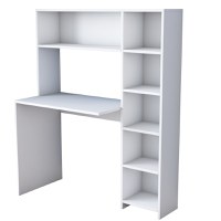 Birou cu biblioteca HA104 Alb 113.2x141.8x40 cm - 9