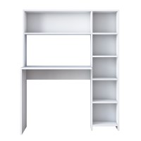 Birou cu biblioteca HA104 Alb 113.2x141.8x40 cm - 10