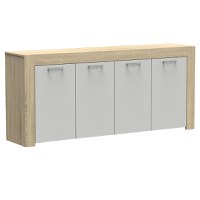 Buffet Haven sonoma - alb 180x40x80cm - 1