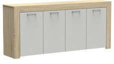 Buffet Haven sonoma - alb 180x40x80cm