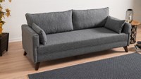 Canapea Extensibila, 3 Locuri Bella Sofa Bed Gri - 3