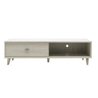 Comoda TV Firenze Alb-Bej 127x45x9 cm - 5