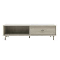 Comoda TV Firenze Alb-Bej 127x45x9 cm - 6