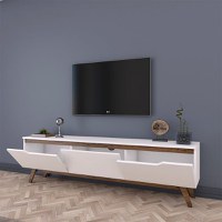 Comoda TV Kasandra Alb 180x35x48.5 cm - 3