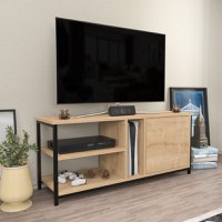 Comoda TV Neola - Negru, Oak - 2