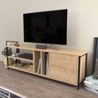 Comoda TV Oneida - Negru, Oak - 3