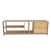 Comoda TV Oneida - Negru, Oak - 5