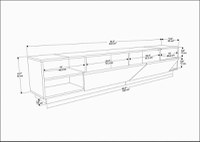 Comoda TV Rhodes - Oak, Antracit - 6