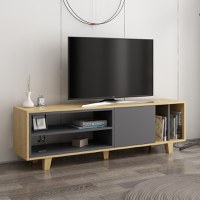 Comoda TV Rosmar - Oak, Antracit - 1