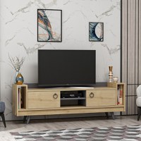 Comoda TV Tyler - Oak, Antracit - 1