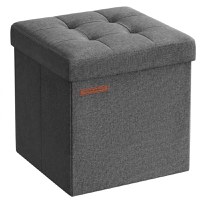 Cufar depozitare Ottoman Songmics Gri 30x30x30 cm - 1