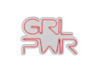 Decoratiune luminoasa LED de perete Girl Power Roz 36x25x2 cm - 7