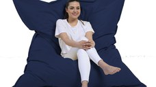 Fotoliu puf de gradina Giant Cushion Albastru inchis 180x140x30 cm