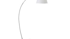 Lampadar Glinze alb metalic 90x38x180 cm